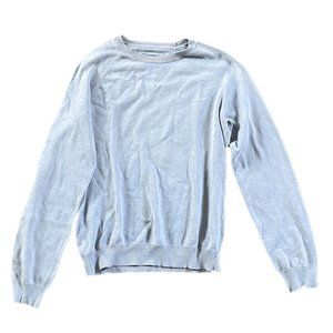 H&M Light Baby Blue Mens Pullover Sweater Lightweight